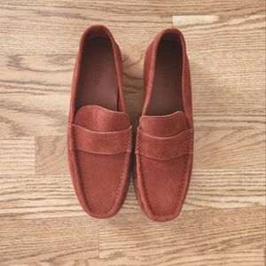 NWOT Vince Men's Daly Loafer in Sunset Orange, Size 8/Women's Size 10